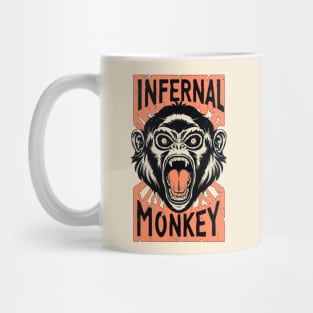 Angry monkey | Rage Monkey | Infernal Monkey | Old Cinema Mug